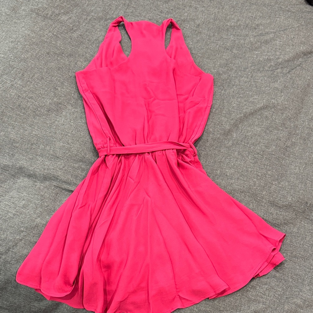 Elegant Fuchsia Mini Dress - Picture 2 of 3